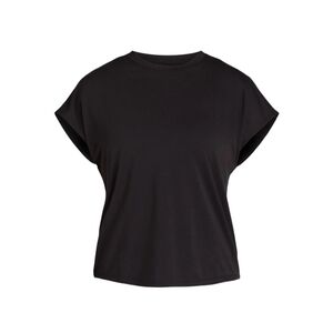 Avia Women's Cutout Back Dolman Sleeve T-Shirt, XL NWT Black